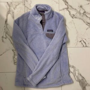 Purple Patagonia T snap fleece pullover